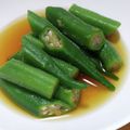 えりこ82☆'s cooksnap of when they made めんつゆで♪オクラのおひたし.