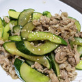 ふるーつみっくす's cooksnap of when they made 豚こまときゅうりのオイスターソース炒め.