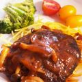 tok_azu's cooksnap of when they made 絶品！子どもが大好きな煮込みハンバーグ♪.