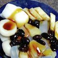 cyobindish's cooksnap of when they made 食サポさんのほっと一息『あんみつ』.