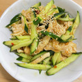 __おもち's cooksnap of when they made ささみときゅうりのピリ辛和え.