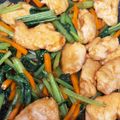kuuko♪'s cooksnap of when they made 鶏むね肉と小松菜のスタミナ炒め.