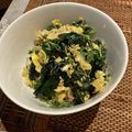 なかゆきみん's cooksnap of when they made モロヘイヤの卵炒め.