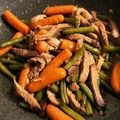 ame-ikuru's cooksnap of when they made ~いんげん人参牛肉の甘辛炒め~.