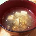 Bunnirella's cooksnap of when they made もずくと豆腐のスープ.