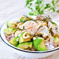 Satoco❋'s cooksnap of when they made アボカドと豚肉の簡単カフェ風♡丼.