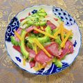 コムギ大好き's cooksnap of when they made ゴーヤと豚たんスモークのマリネサラダ.
