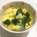 もぐ・ω・くま's cooksnap of when they made たまごわかめスープ☆.