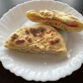 みーと's cooksnap of when they made 早くて簡単♡平焼きハム＆チーズパン！.