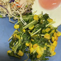 chi−ちゃん's cooksnap of when they made コーン缶と水菜の揚げ焼き.