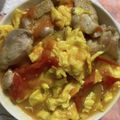 Sakingyo⭐︎'s cooksnap of when they made 鶏モモ肉と卵&トマトのうま塩炒め♪.