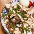 たつなつりん's cooksnap of when they made ゆで鶏胸肉の梅紫蘇あえ.