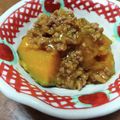 りんくんママちゃん's cooksnap of when they made 晩御飯に☆牛豚ひき肉とかぼちゃの煮物.