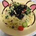 HeppocoRey's cooksnap of when they made 簡単☆トマトとツナの和風冷製パスタ.