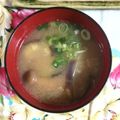 mmameco's cooksnap of when they made ＊なすとしめじのみそ汁＊.