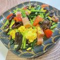 有喜穂's cooksnap of when they made ☆簡単☆小松菜とトマトの中華たまご炒め.