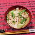アイリッシュショコラ's cooksnap of when they made ごま風味☆舞茸とキャベツのお味噌汁☆.