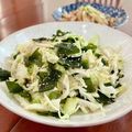 Superlittleboo's cooksnap of when they made キャベツとわかめのナムル.