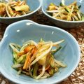 horseland's cooksnap of when they made もやしナムル和風油揚げ入り母の味.