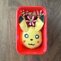 nicomilla's cooksnap of when they made キャラ弁☆ピカチュウのオムライス弁当.