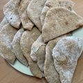 聞き耳's cooksnap of when they made 香る〜♪１００％全粒粉のピタパン.