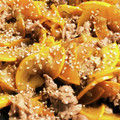 こま1018's cooksnap of when they made 豚こま肉とズッキーニのオイマヨ炒め.