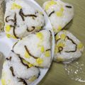 Cony◎'s cooksnap of when they made 塩昆布とコーンの洋風おにぎり.