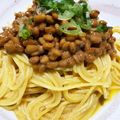 みーこ2408's cooksnap of when they made 納豆たまご醤油パスタ.