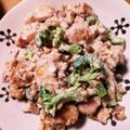 わらいおん's cooksnap of when they made 【楽めし】ささみとブロッコリーのオーロラ.