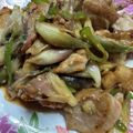 K0A9O0R8U♪'s cooksnap of when they made 鶏肉とミョウガの味噌炒め.