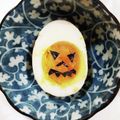 しーくれっと・らいふ's cooksnap of when they made ゆで卵で簡単にハロウィン気分.