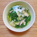 コムギ大好き's cooksnap of when they made 簡単に美味しい【空芯菜と卵の中華スープ】.
