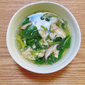 コムギ大好き's cooksnap of when they made 簡単に美味しい【空芯菜と卵の中華スープ】.