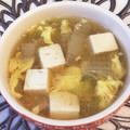 tikariri's cooksnap of when they made 5分で作る！豆腐、白菜のふわとろ卵スープ.