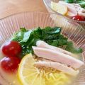 クックUR1SUQ☆'s cooksnap of when they made 冷やしサッポロ一番　サラダチキンのせ.