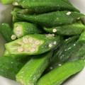 はちみつココア's cooksnap of when they made 驚く美味しさ！やみつき＊丸ごと塩オクラ.