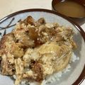 papikun's cooksnap of when they made から揚げリメイク！親子丼♪.