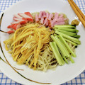 在宅勤務のおじさん's cooksnap of when they made 冷やし中華・ちらし寿司に！【錦糸卵】.