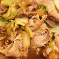 クックLZ7E8G☆'s cooksnap of when they made 豚こまキャベツのピリ辛炒め.