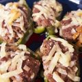 nyaoppi's cooksnap of when they made 無限に食べれると言わせた肉詰めピーマン.