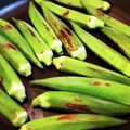 ダッフィーニーうに's cooksnap of when they made 焼きおくら(フライパンで).