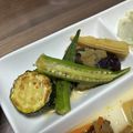 ＊＊天然水＊＊'s cooksnap of when they made めんつゆとＷおろしで簡単♪野菜の焼き浸し.
