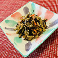 Laufen's cooksnap of when they made 常備菜　お弁当に！ひじきとごぼうの金平風.