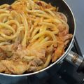 yaoons2's cooksnap of when they made 簡単、豚キムチ焼きうどん.