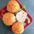 ひさかた's cooksnap of when they made 米粉で作る☆贅沢いちごマフィン。.