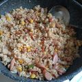 あいりんJAPAN's cooksnap of when they made マヨパワー★卵なしで簡単パラパラ炒飯★.
