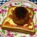 クックWZ3WQY☆'s cooksnap of when they made トマトでジューシー☆コロッケトースト.