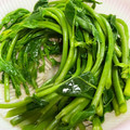 よしよしのキッチン☆'s cooksnap of when they made つるむらさきの茹で方（下処理方法）.