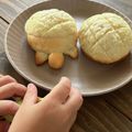 にゃふてん's cooksnap of when they made 卵なしde簡単〇サクふわメロンパン〇.