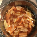 Ruriluru's cooksnap of when they made 揚げと玉ねぎとキャベツのお味噌汁.